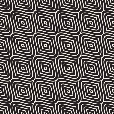 Vektör kusursuz desen. Modern stil soyut doku. Çizgili elementten geometrik fayanslar tekrarlanıyor