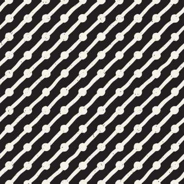 Elle çizilmiş stil etnik seamless modeli. Grungy geometrik şekiller arka plan siyah ve beyaz.
