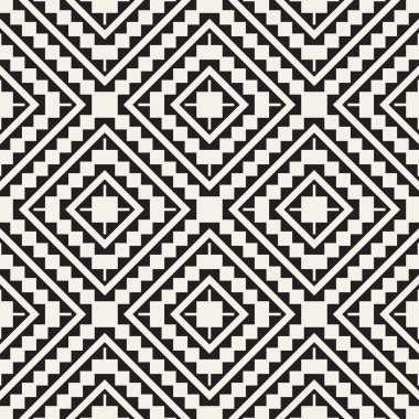 Kesintisiz yüzey geometrik tasarım. Yinelenen süsleme arka plan döşer. Vektör simetrik şekiller desen