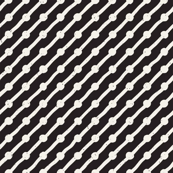 Elle çizilmiş stil etnik seamless modeli. Grungy geometrik şekiller arka plan siyah ve beyaz.