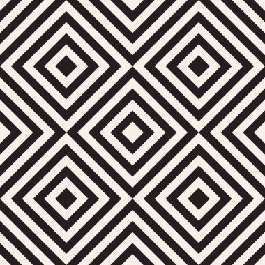 Vektör kusursuz desen. Modern stil soyut doku. Çizgili elementten geometrik fayanslar tekrarlanıyor