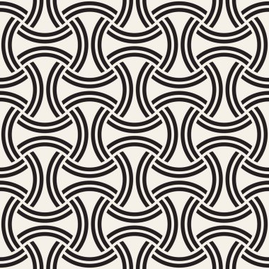 Vektör kusursuz desen. Modern stil soyut doku. Çizgili elementten geometrik fayanslar tekrarlanıyor