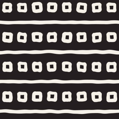 Elle çizilmiş çizgiler seamless grungy modeli. Soyut geometrik yinelenen kiremit doku siyah beyaz.