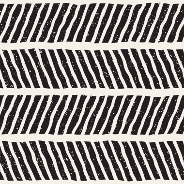 Elle çizilmiş çizgiler seamless grungy modeli. Soyut geometrik yinelenen kiremit doku siyah beyaz.