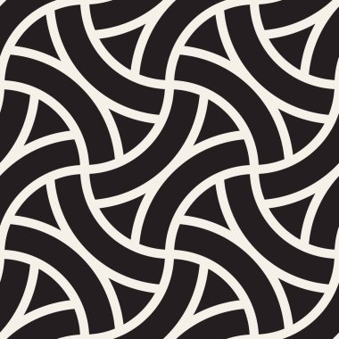 Vektör kusursuz desen. Modern stil soyut doku. Çizgili elementten geometrik fayanslar tekrarlanıyor