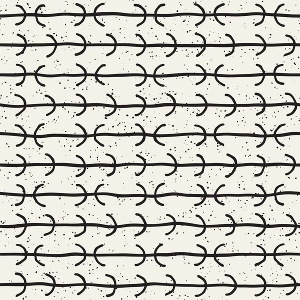 Elle çizilmiş çizgiler seamless grungy modeli. Soyut geometrik yinelenen kiremit doku siyah beyaz.