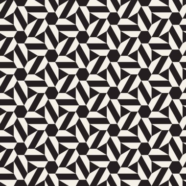Vektör kusursuz desen. Modern stil soyut doku. Çizgili elementten geometrik fayanslar tekrarlanıyor