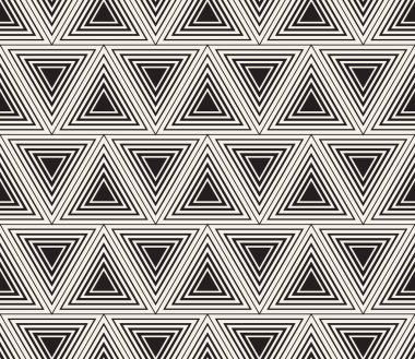 Vektör kusursuz desen. Modern stil soyut doku. Çizgili elementten geometrik fayanslar tekrarlanıyor