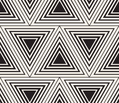 Vektör kusursuz desen. Modern stil soyut doku. Çizgili elementten geometrik fayanslar tekrarlanıyor