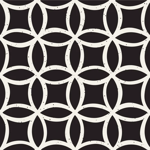 Monochrom Minimalistisches Nahtloses Muster Mit Kreisen Einfache Handgezeichnete Textur Vektorhintergrund — Stockvektor