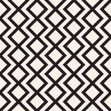 Vektör kusursuz desen. Modern stil soyut doku. Çizgili elementten geometrik fayanslar tekrarlanıyor