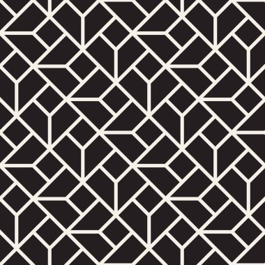 Vektör kusursuz desen. Modern stil soyut doku. Çizgili elementten geometrik fayanslar tekrarlanıyor