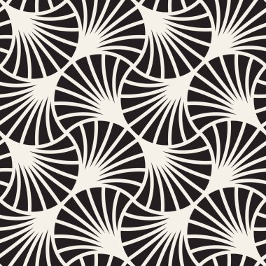 Kemerler art deco tarzında çakışan vektör Dikişsiz vintage desen. Modern şık Soyut doku. Geometrik fayans gelen çizgili öğe yinelenen