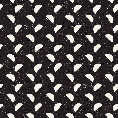 Elle çizilmiş çizgiler seamless grungy modeli. Soyut geometrik yinelenen kiremit doku siyah beyaz.