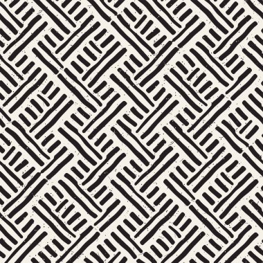 Elle çizilmiş sorunsuz yinelenen desen fayans hatları ile. Freehand mürekkep fırçası arka plan dokusu.