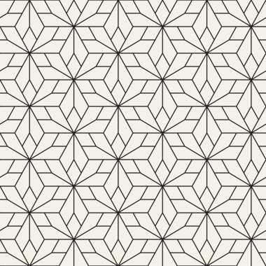 Vektör kusursuz desen. Modern stil soyut doku. Çizgili elementten geometrik fayanslar tekrarlanıyor