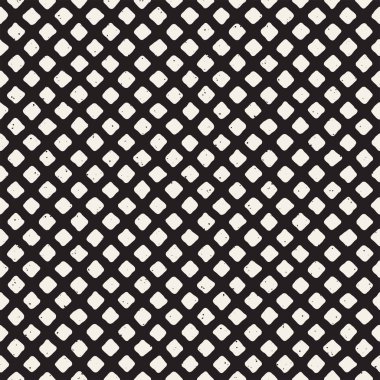 Elle çizilmiş stil etnik seamless modeli. Grungy geometrik şekiller arka plan siyah ve beyaz.