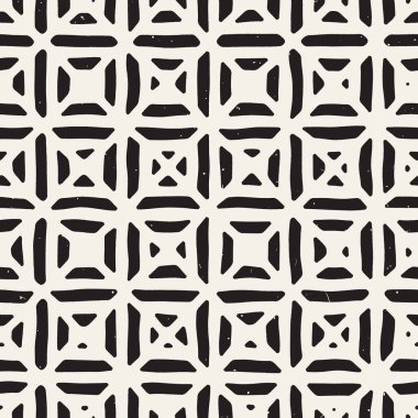 Elle çizilmiş sorunsuz yinelenen desen fayans hatları ile. Freehand mürekkep fırçası arka plan dokusu.