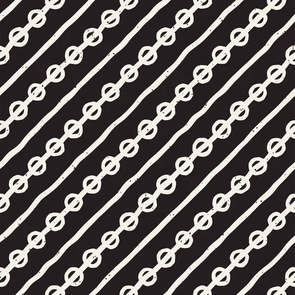 Hand Getekende Lijnen Naadloze Grungy Patroon Abstracte Geometrische Herhalende Tegel — Stockvector