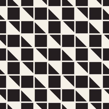 Vektör kusursuz desen. Modern stil soyut doku. Çizgili elementten geometrik fayanslar tekrarlanıyor