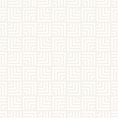 Vektörsüz ince çizgiler mozaik desen. Modern stil soyut doku. Çizgili elementlerle geometrik fayanslar tekrarlanıyor