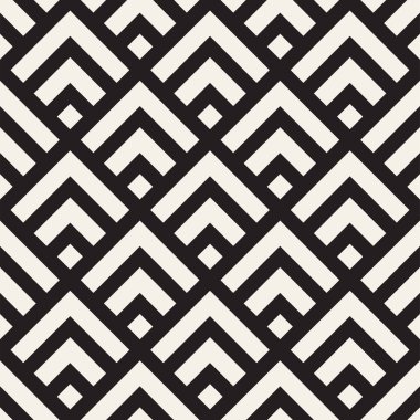 Vektörsüz mozaik çizgiler. Modern stil soyut doku. Çizgili elementlerle geometrik fayanslar tekrarlanıyor