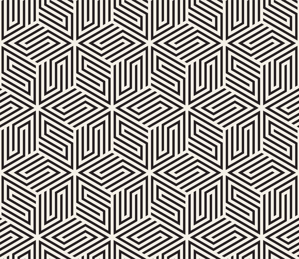 Vector seamless pattern. Modern stylish abstract texture. Repeating geometric tiles from striped element