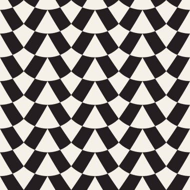 Vektör kusursuz desen. Modern stil soyut doku. Çizgili elementten geometrik fayanslar tekrarlanıyor