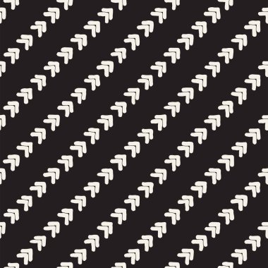 Elle çizilmiş stil etnik seamless modeli. Grungy geometrik şekiller arka plan siyah ve beyaz.