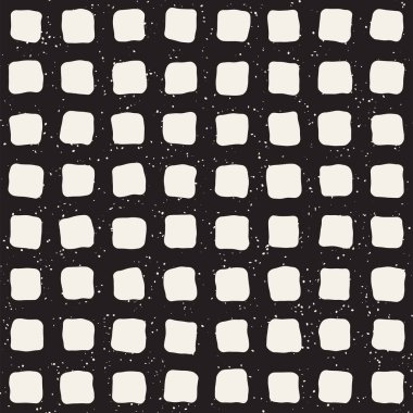 Elle çizilmiş çizgiler seamless grungy modeli. Soyut geometrik yinelenen kiremit doku siyah beyaz.