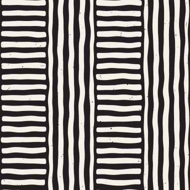 Elle çizilmiş sorunsuz yinelenen desen fayans hatları ile. Freehand mürekkep fırçası arka plan dokusu.