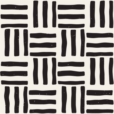 Elle çizilmiş sorunsuz yinelenen desen fayans hatları ile. Freehand mürekkep fırçası arka plan dokusu.