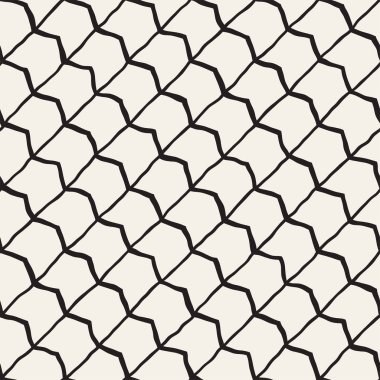 Basit mürekkep geometrik desen. Tek renkli siyah ve beyaz konturlar arka plan. Senin tasarı için doku fırça mürekkep el çekilmiş