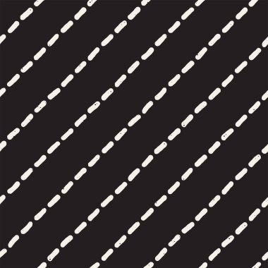 El çizimi pürüzsüz desen. Soyut geometrik şekiller arka plan siyah ve beyaz. Vektör etnik stil kirli dokusu.