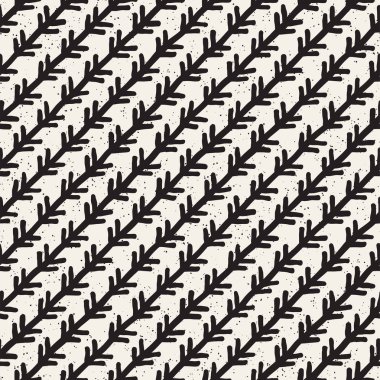 Elle çizilmiş çizgiler seamless grungy modeli. Soyut geometrik yinelenen kiremit doku siyah beyaz.