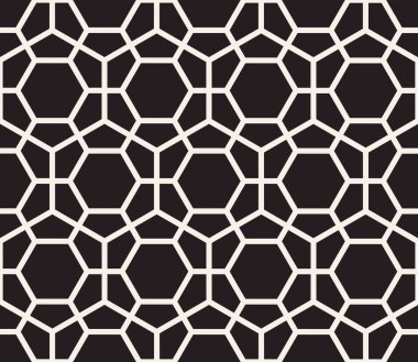Vektör kusursuz desen. Modern stil soyut doku. Çizgili elementten geometrik fayanslar tekrarlanıyor