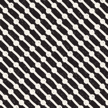 Elle çizilmiş çizgiler seamless grungy modeli. Soyut geometrik yinelenen kiremit doku siyah beyaz.