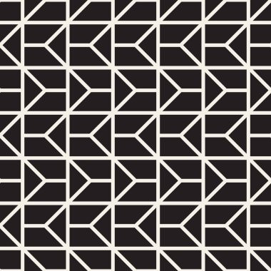 Vektör kusursuz desen. Modern stil soyut doku. Çizgili elementten geometrik fayanslar tekrarlanıyor