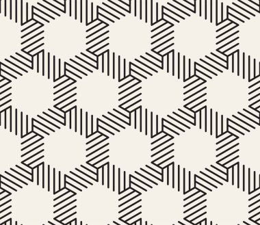 Vektör kusursuz desen. Modern stil soyut doku. Çizgili elementten geometrik fayanslar tekrarlanıyor