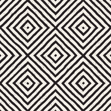 Elle çizilmiş sorunsuz yinelenen desen fayans hatları ile. Freehand mürekkep fırçası arka plan dokusu.