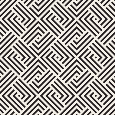 Vektörsüz ince kafes deseni. Monokrom sarmallı modern stil dokusu. Geometrik ızgara tekrarlanıyor. Basit grafik tasarım arkaplanı. 