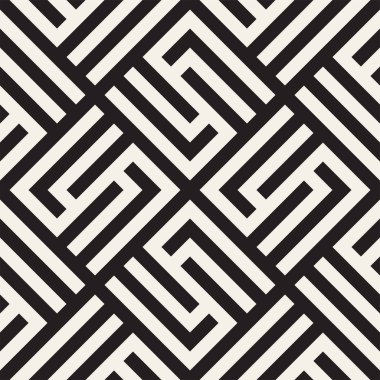 Vektörsüz ince kafes deseni. Monokrom sarmallı modern stil dokusu. Geometrik ızgara tekrarlanıyor. Basit grafik tasarım arkaplanı. 