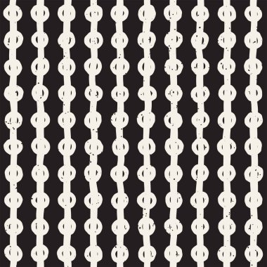 El çizimi pürüzsüz desen. Soyut geometrik şekiller arka plan siyah ve beyaz. Vektör etnik stil kirli dokusu.