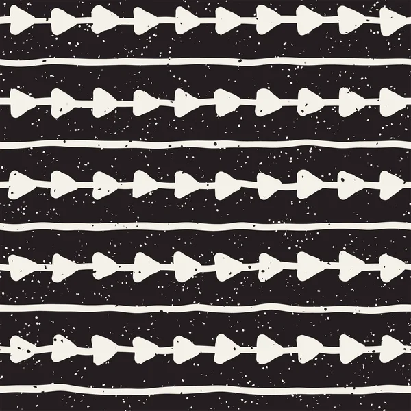 Elle çizilmiş çizgiler seamless grungy modeli. Soyut geometrik yinelenen kiremit doku siyah beyaz.