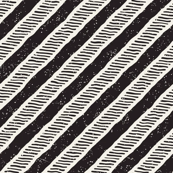 Patrón Geométrico Tinta Simple Monocromo Blanco Negro Trazos Fondo Tinta — Archivo Imágenes Vectoriales