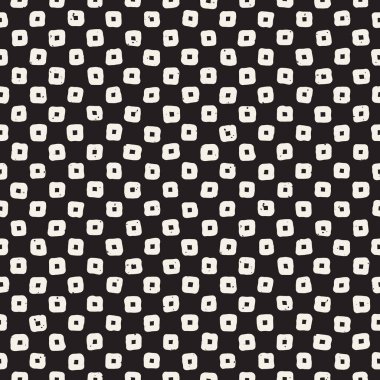 Elle çizilmiş çizgiler seamless grungy modeli. Soyut geometrik yinelenen kiremit doku siyah beyaz.