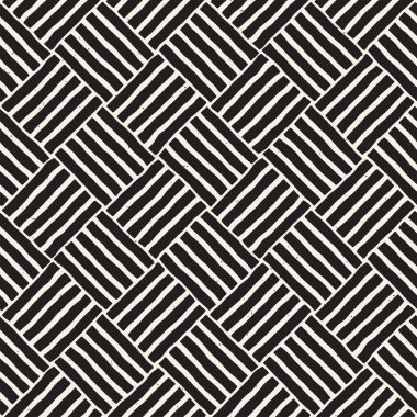 Elle çizilmiş sorunsuz yinelenen desen fayans hatları ile. Freehand mürekkep fırçası arka plan dokusu.