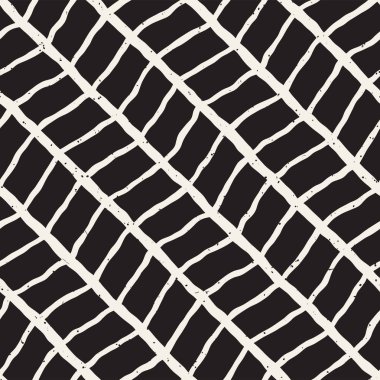 Basit mürekkep geometrik desen. Tek renkli siyah ve beyaz konturlar arka plan. Senin tasarı için doku fırça mürekkep el çekilmiş