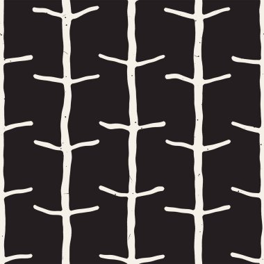 Basit mürekkep geometrik desen. Tek renkli siyah ve beyaz konturlar arka plan. Senin tasarı için doku fırça mürekkep el çekilmiş