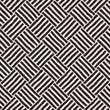 Elle çizilmiş sorunsuz yinelenen desen fayans hatları ile. Freehand mürekkep fırçası arka plan dokusu.